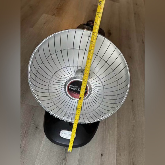 Presto Heat Dish Plus Parabolic Electric Heater, Black and Silver - Picture 5 of 8